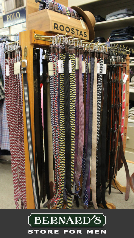Belts at Bernard's Store for Men