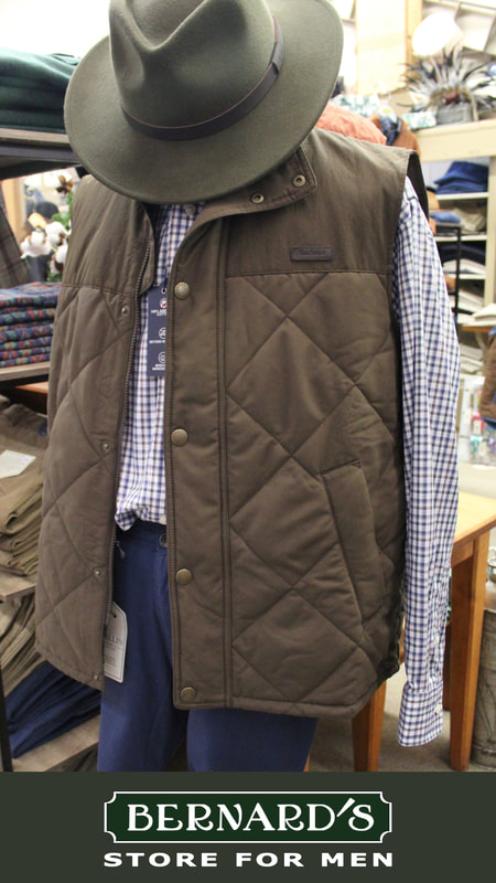 Barbour Shirts, Quilted Vests, Pants and more at Bernard's Store for Men