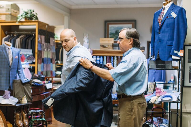 Personalized service, custom fit, suits and tailored clothing at Bernard's Store for Men in Jasper, Alabama