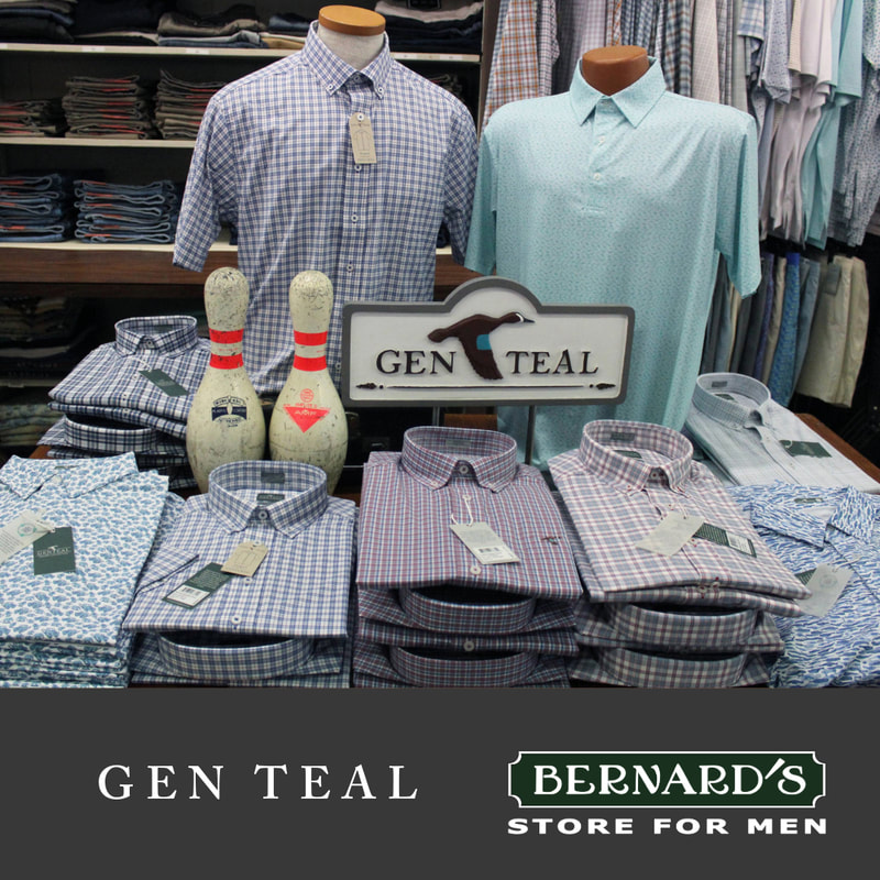 Gen Teal for Fall at Bernard's Store for Men