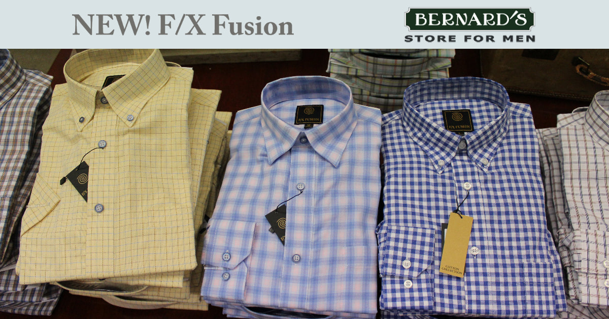 NEW F/X Fusion Shirts at Bernard's Store for Men
