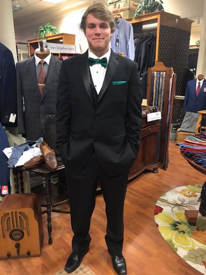 black tuxedo green bowtie - Bernard's Store for Men